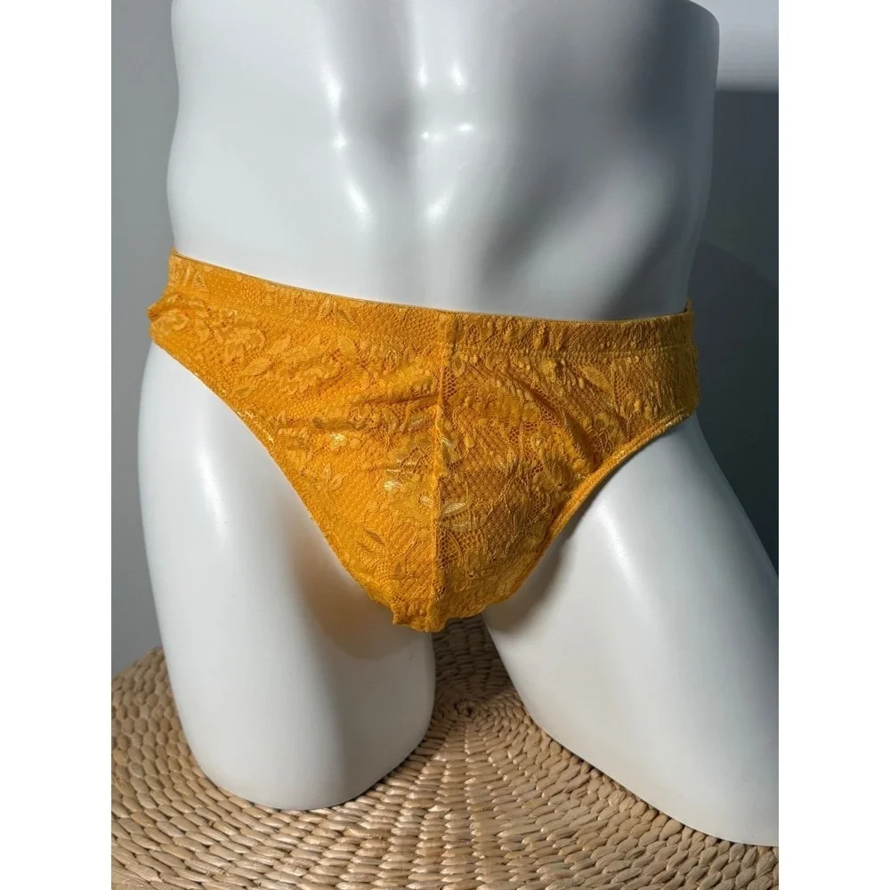 Cosabella Never Say Never Italian Thong Men's Floral Lace Brief‎ Taaja Mango S